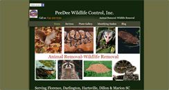 Desktop Screenshot of peedeewildlifecontrolinc.com